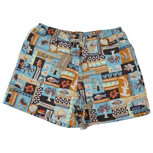 patagonia パタゴニア 21SS 57021 Baggies Shorts 5 バギーズ ショーツ 5インチ GALAPAGOS ARCHIPELAGOS FIN BLUE マルチカラー系 L【新古品】【未使用】【中古】