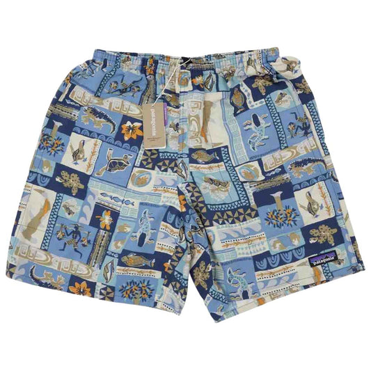 patagonia パタゴニア 21SS 58034 Baggies Shorts 7 バギーズ ショーツ 7インチ Galapagos Archipelagos Pigeon Blue マルチカラー系 S【新古品】【未使用】【中古】