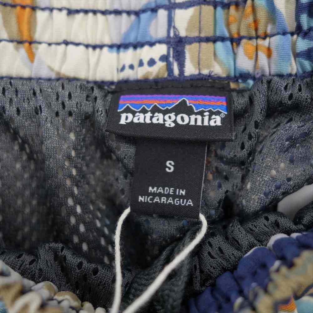 patagonia パタゴニア 21SS 58034 Baggies Shorts 7 バギーズ ショーツ 7インチ Galapagos Archipelagos Pigeon Blue マルチカラー系 S【新古品】【未使用】【中古】