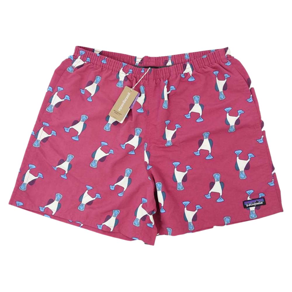 patagonia パタゴニア 21SS 57021 Baggies Shorts 5 バギーズ ショーツ 5インチ blue prints star pink マルチカラー系 ピンク系 M【新古品】【未使用】【中古】