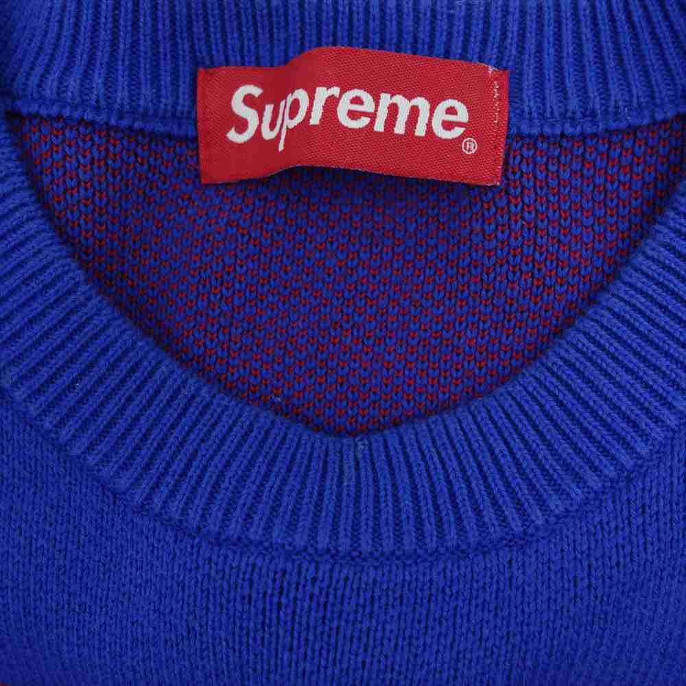 Supreme シュプリーム 17SS Bones Sweater ボーン クルーザー セーター ブルー系【中古】
