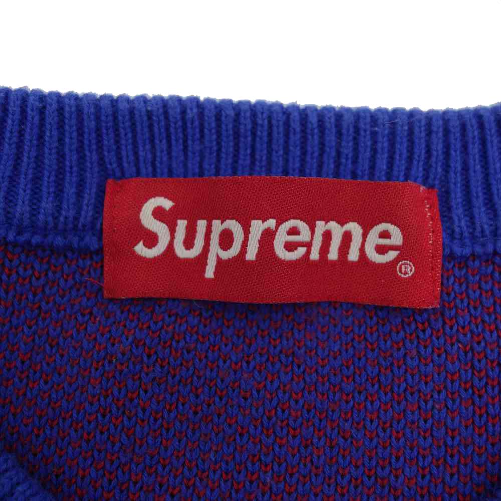 Supreme シュプリーム 17SS Bones Sweater ボーン クルーザー セーター ブルー系【中古】