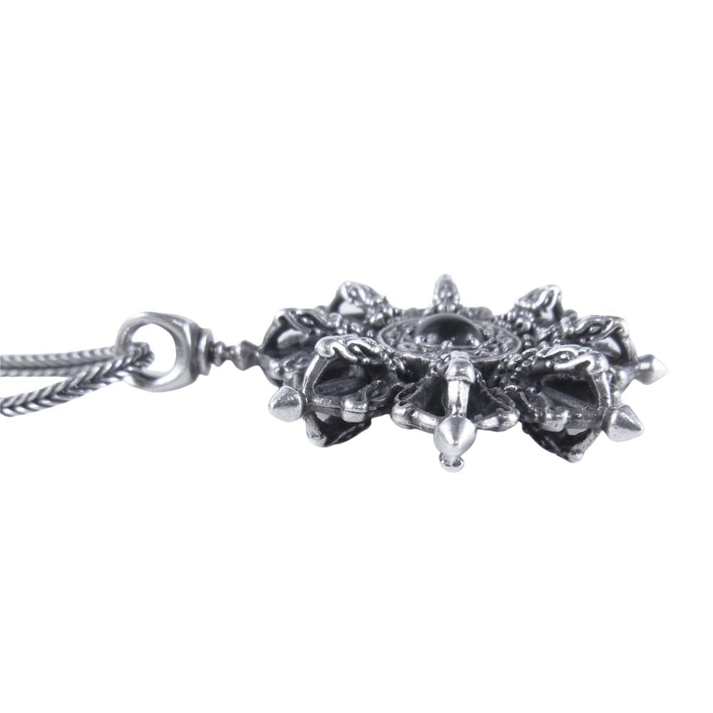 ZOCALO ソカロ ホイールドージェ ペンダント トップ ネックレス ストーン シルバー系【中古】