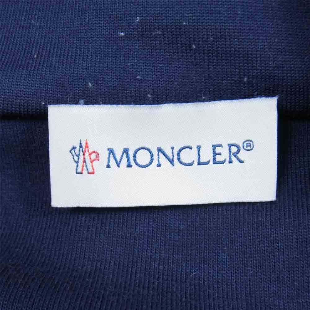 MONCLER モンクレール MAGLIA CARDIGAN サイドライン ジャージー トラックジャケット ネイビー系 XL【中古】