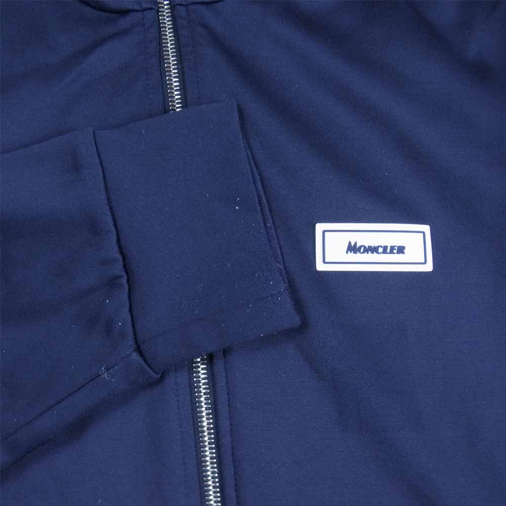 MONCLER モンクレール MAGLIA CARDIGAN サイドライン ジャージー トラックジャケット ネイビー系 XL【中古】