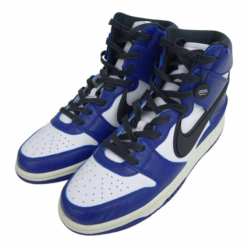 NIKE ナイキ CU7544-400 × AMBUSH DUNK HIGH DEEP ROYAL アンブッシュ ダンク ハイ ディープ ロイヤル スニーカー ブルー系 29cm【極上美品】【中古】