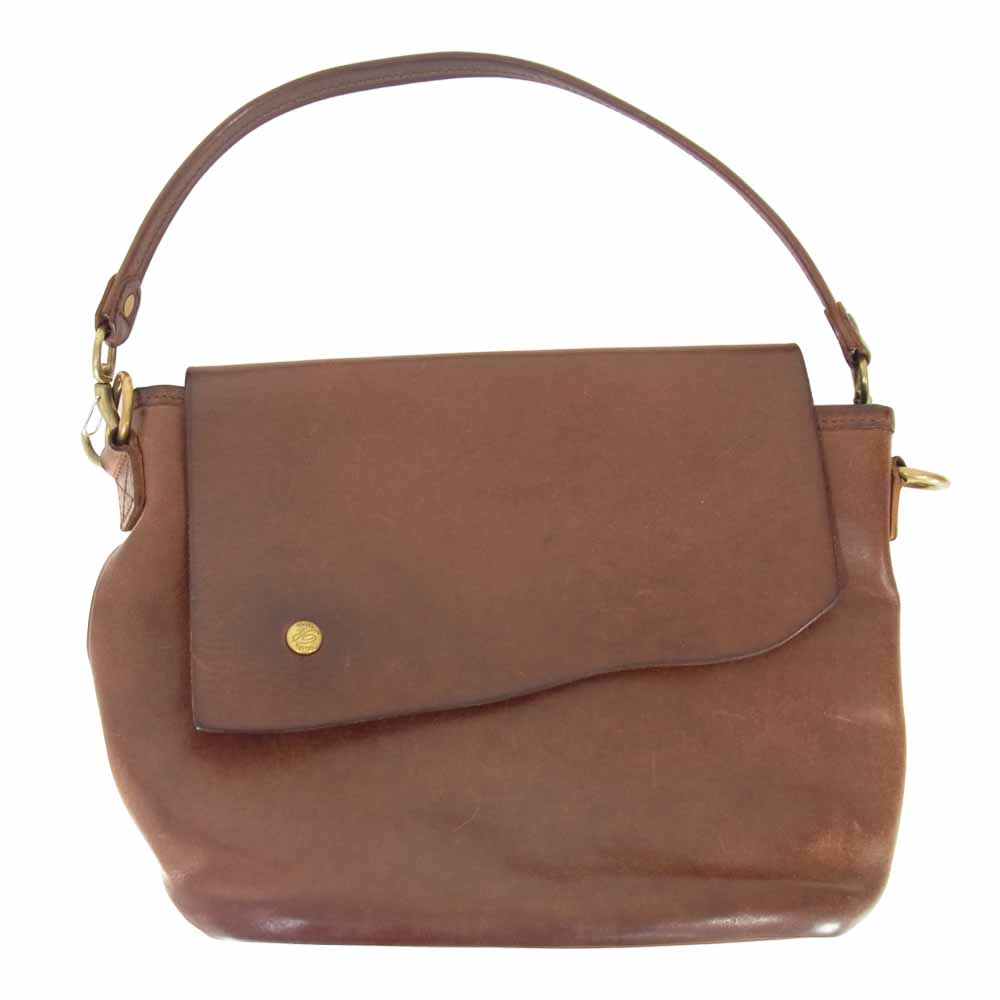 リュウ レザー ショルダー ブラウン系【中古】