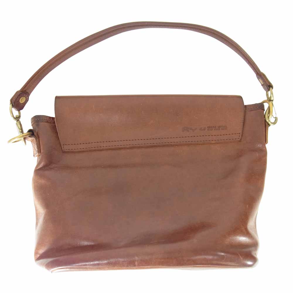リュウ レザー ショルダー ブラウン系【中古】