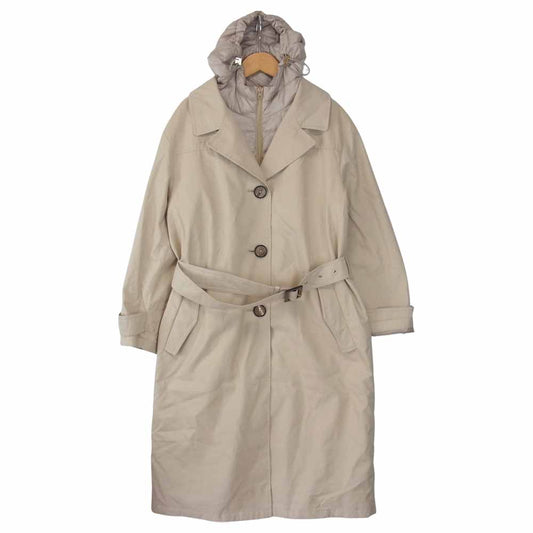 Herno ヘルノ 19AW GC0283D 13310 1985 イタリア製 Padded Trench Coat 着脱フード付 2WAY ダウン トレンチコート ベージュ系 40【美品】【中古】