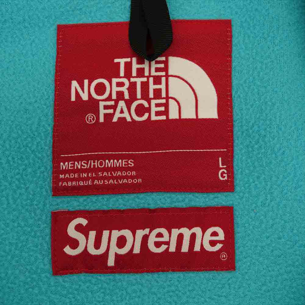 Supreme シュプリーム 19SS × THE NORTH FACE ノースフェイス Arc Denali Fleece Jacket アーチロゴ デナリ フリース ライトブルー系 L【中古】