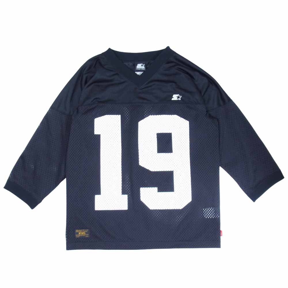 WTAPS ダブルタップス 16SS 161atsrd-csm01 STARTER BLACK LABEL QB TEE メッシュ フットボール ブラック系 S【美品】【中古】
