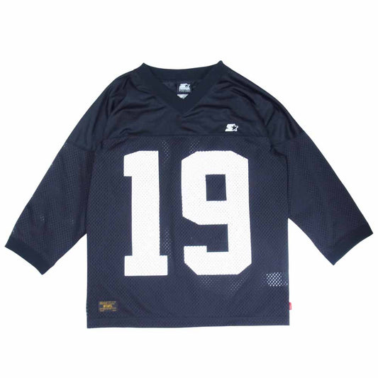 WTAPS ダブルタップス 16SS 161atsrd-csm01 STARTER BLACK LABEL QB TEE メッシュ フットボール ブラック系 S【美品】【中古】