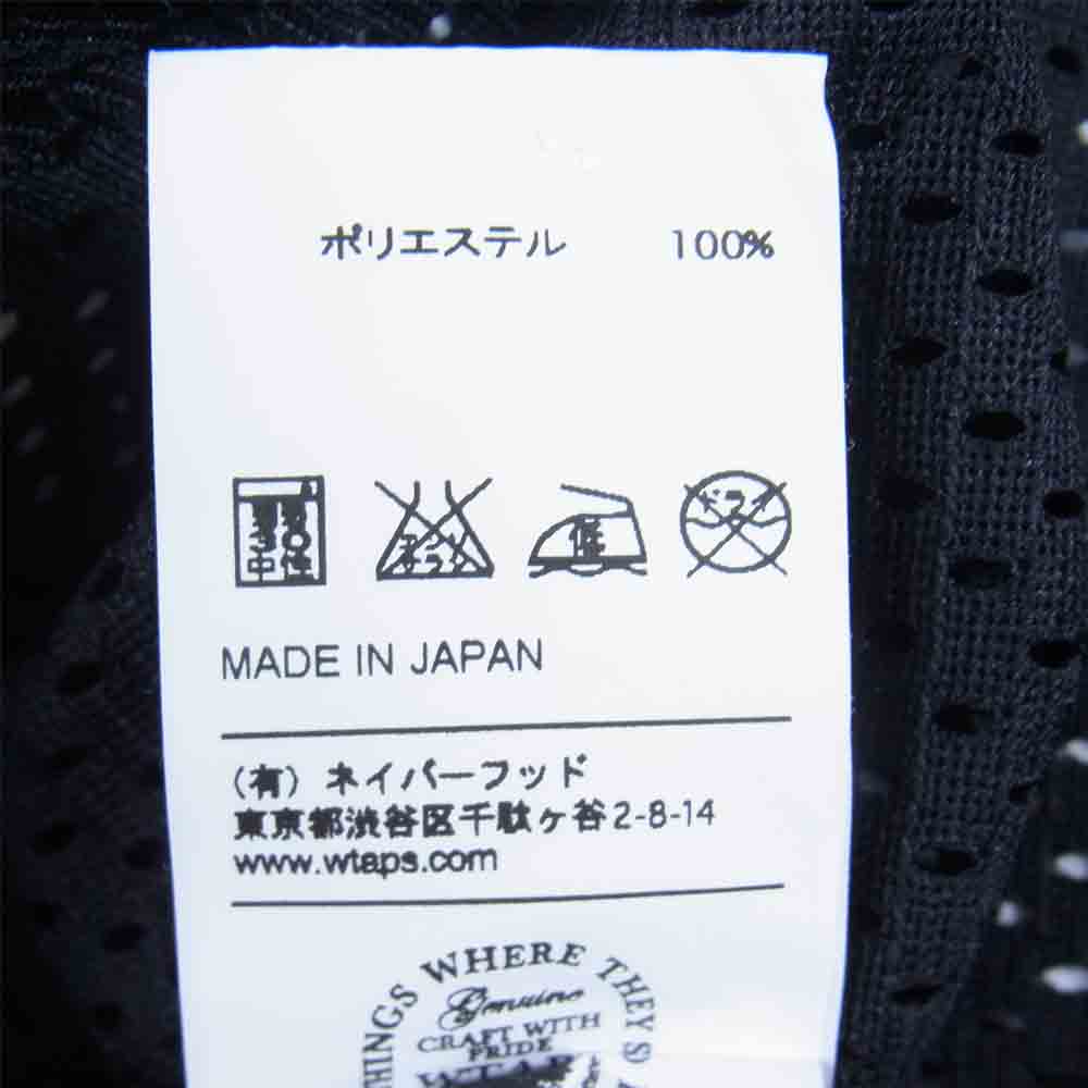 WTAPS ダブルタップス 16SS 161atsrd-csm01 STARTER BLACK LABEL QB TEE メッシュ フットボール ブラック系 S【美品】【中古】