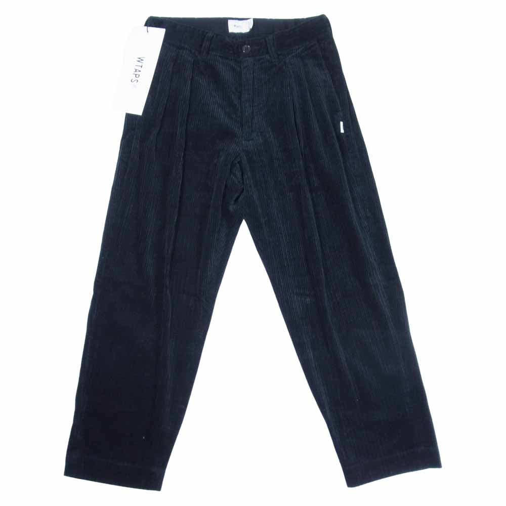WTAPS ダブルタップス 19Aw 192tqdt-ptm03 TROUSERS. COTTON. CORDUROY コーデュロイ トラウザーズ ブラック系 1【美品】【中古】