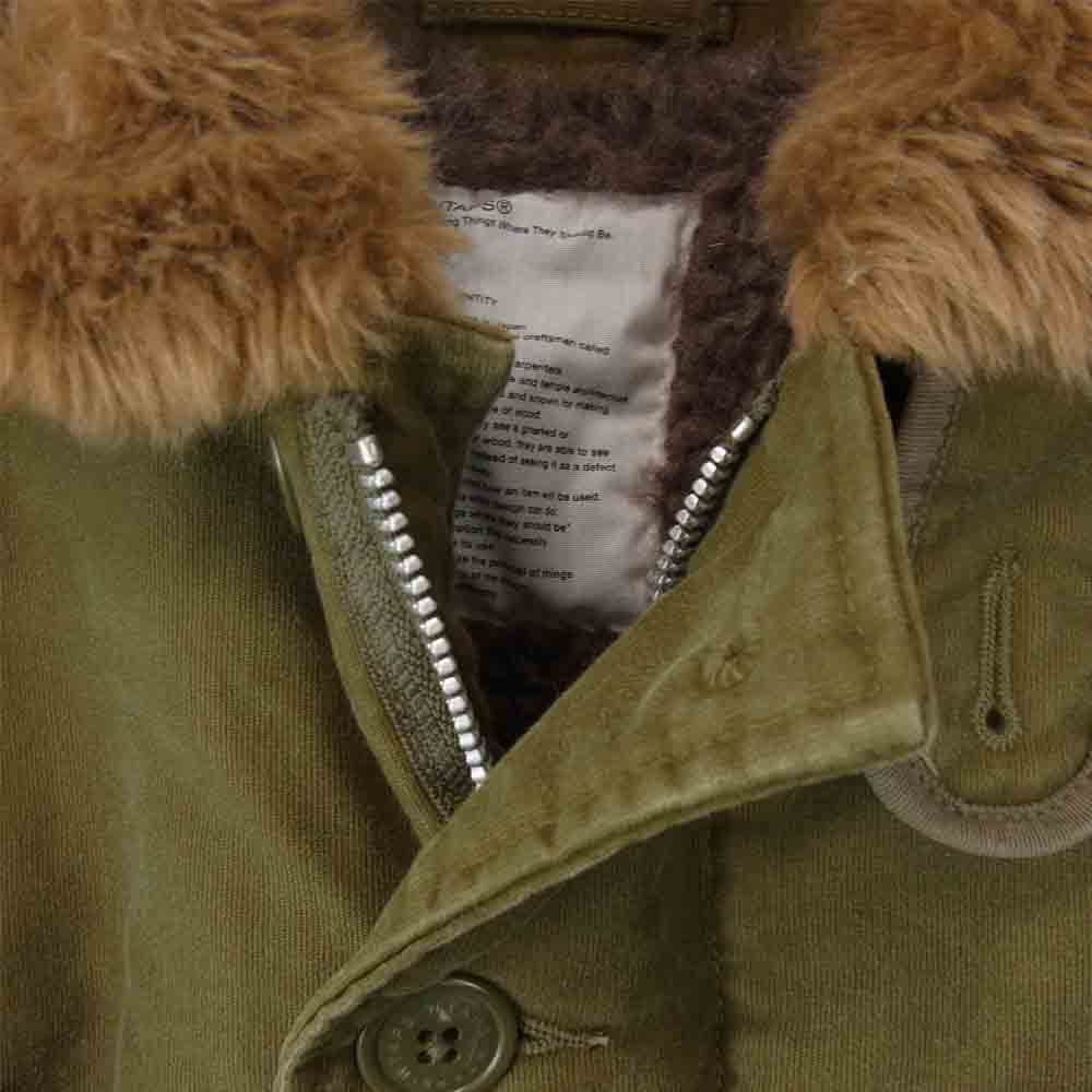 WTAPS ダブルタップス 14AW 142gwdt-jkm02  N-1 JACKET.COTTON.COAD  カーキ系 1【中古】