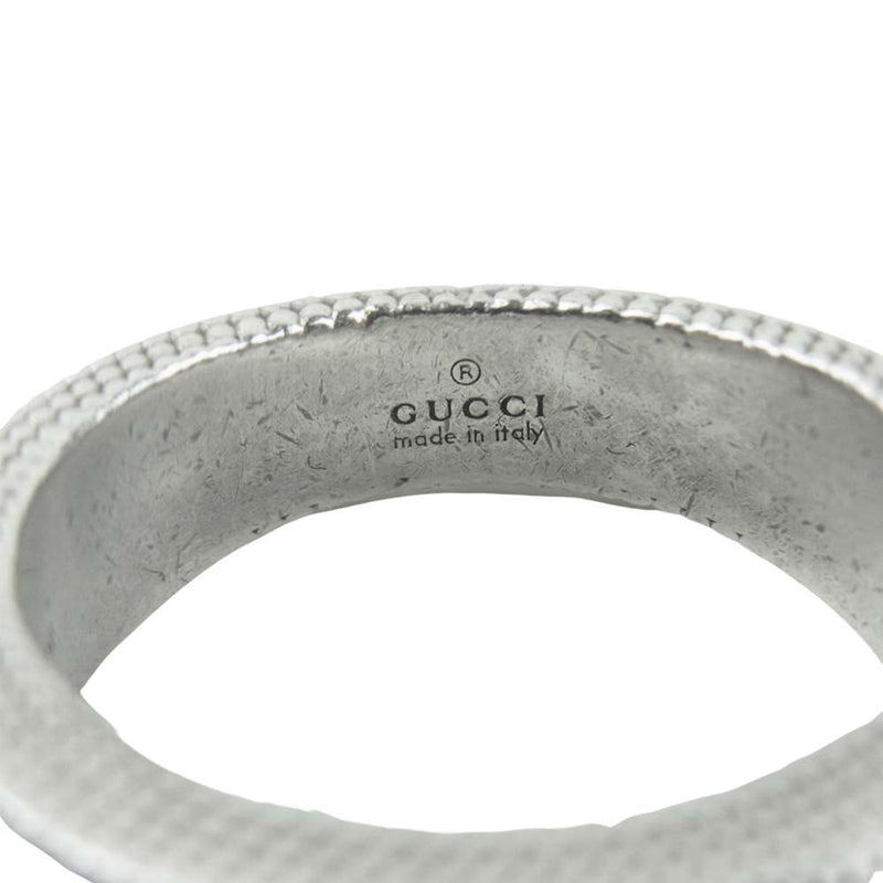 GUCCI グッチ インターロッキング リング シルバー925 イタリア製 シルバー系 9号【中古】