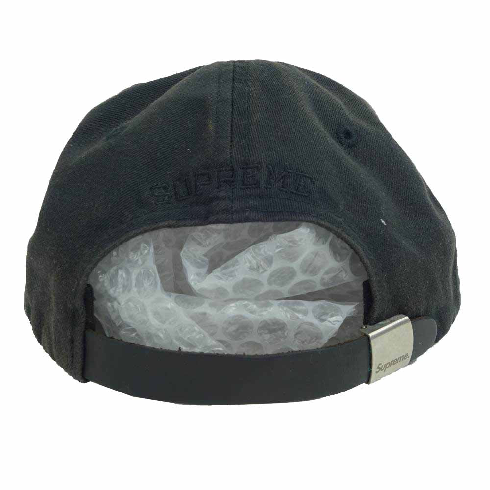 Supreme シュプリーム 17SS Washed Denim S Logo 6-Panel Cap キャップ ブラック系【中古】