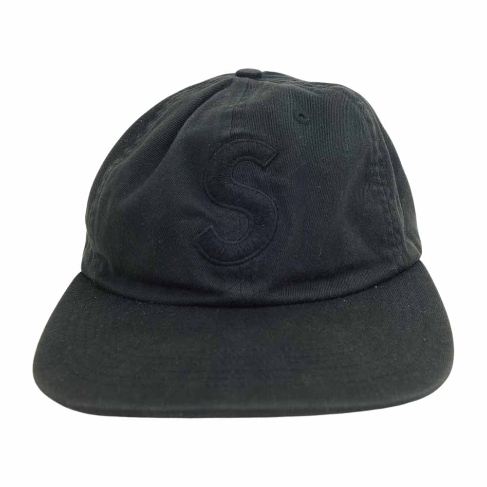 Supreme シュプリーム 17SS Washed Denim S Logo 6-Panel Cap キャップ ブラック系【中古】