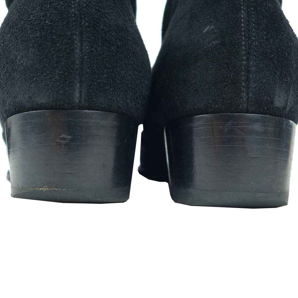 SAINT LAURENT サンローラン 553621 WYATT 40 ZIP BOOT ジップ ワイアット ブーツ ブラック系 43【中古】