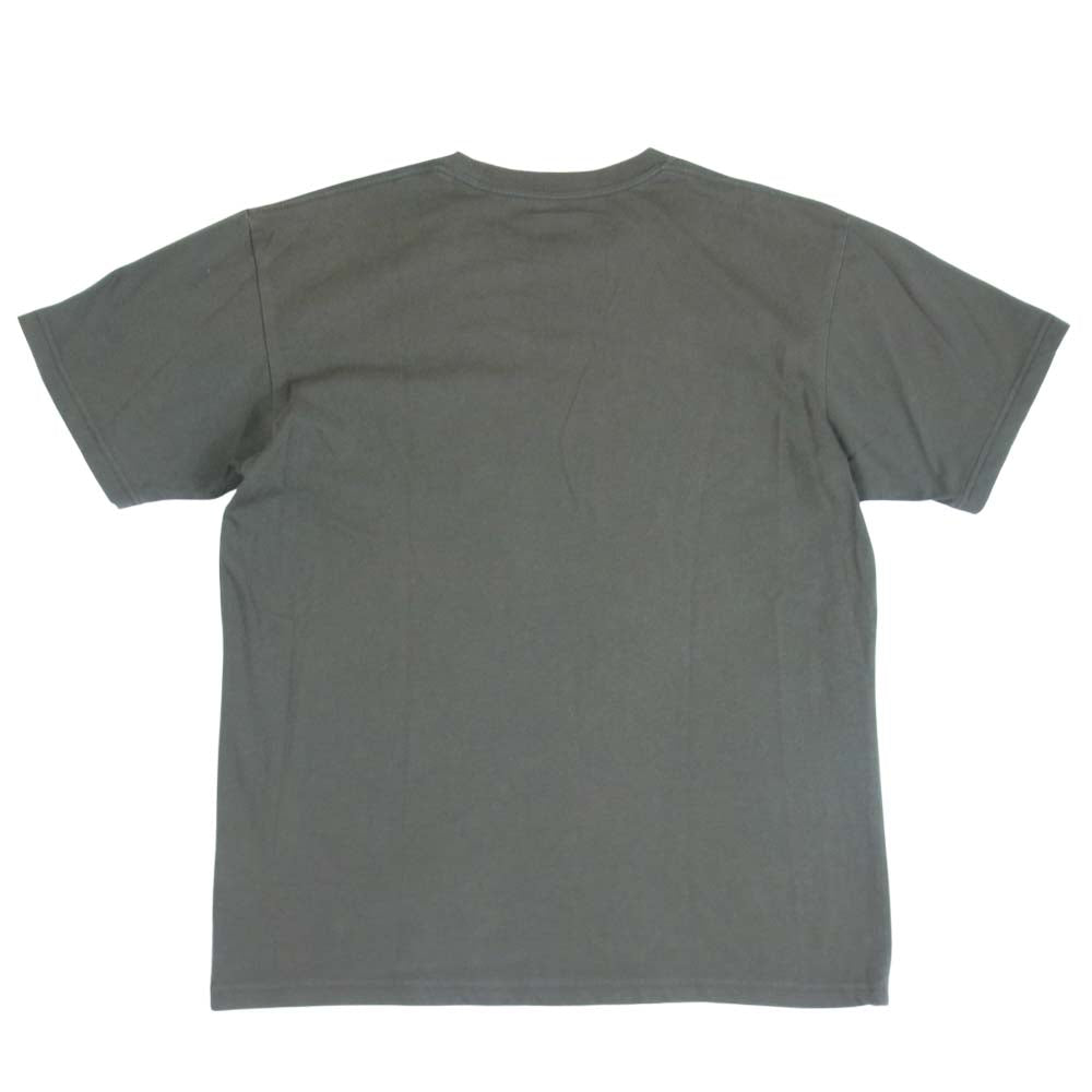 THE NORTH FACE ノースフェイス NT31903X 国内正規品 ロゴ 刺繍 ポケット Tシャツ カーキ系 XL【中古】