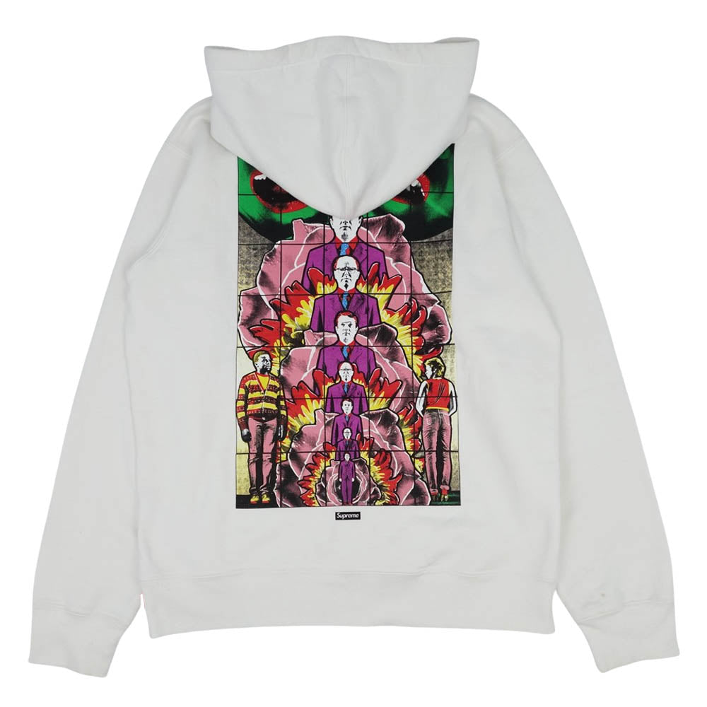 Supreme シュプリーム 19AW  Gilbert & George DEATH Hooded Sweatshirt ギルバート＆ジョージ パーカー ホワイト系 M【中古】