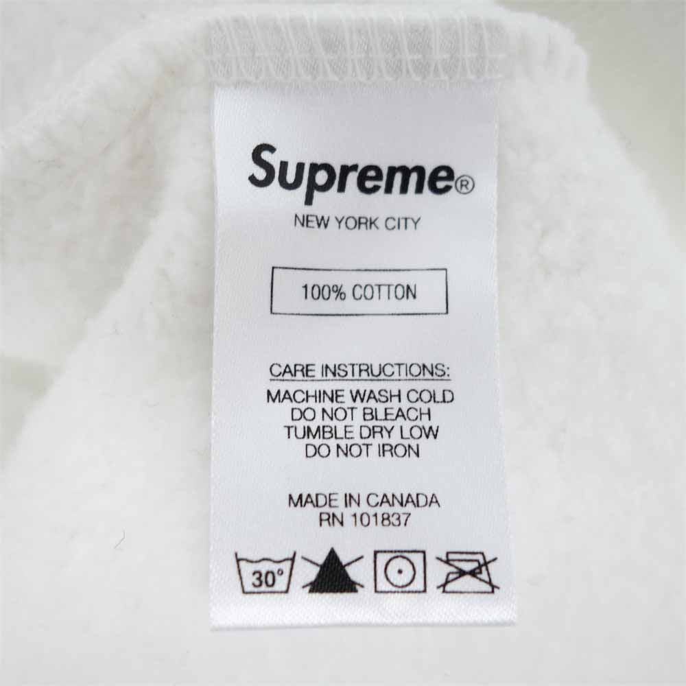 Supreme シュプリーム 19AW  Gilbert & George DEATH Hooded Sweatshirt ギルバート＆ジョージ パーカー ホワイト系 M【中古】