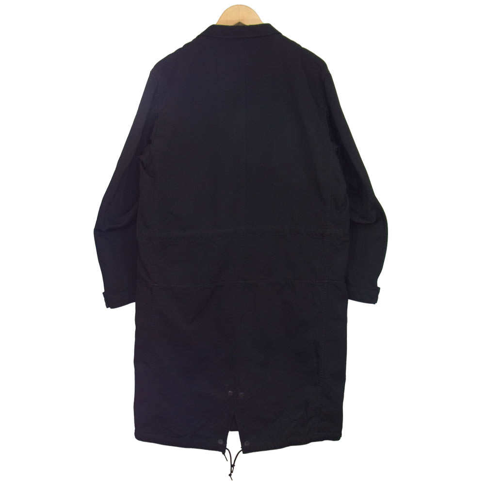COMME des GARCONS コムデギャルソン HG-C001 HOMME ポリエステル 縮絨 モッズ コート ブラック系 M【中古】