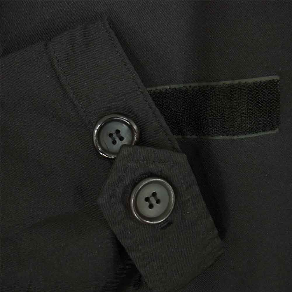 COMME des GARCONS コムデギャルソン HG-C001 HOMME ポリエステル 縮絨 モッズ コート ブラック系 M【中古】