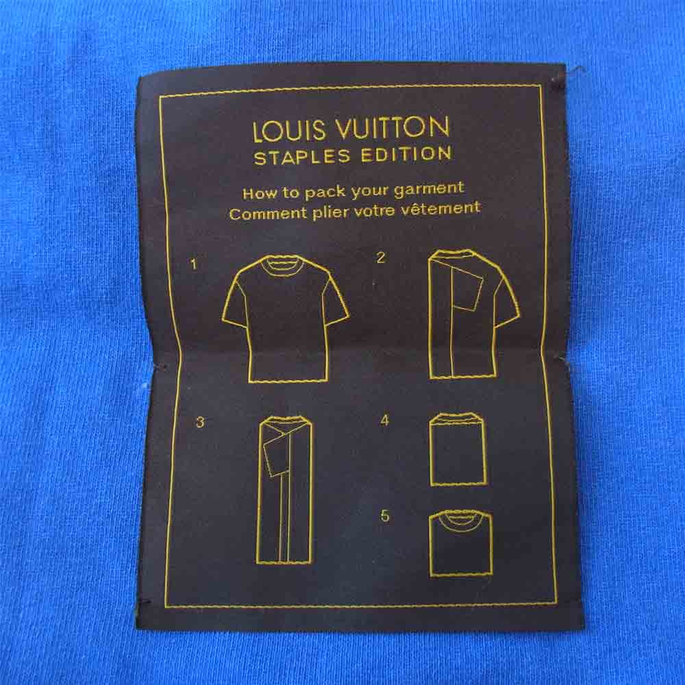 LOUIS VUITTON ルイ・ヴィトン ステープルズ エディション インサイドアウト ウォッシュ加工 ブルー系 M【中古】