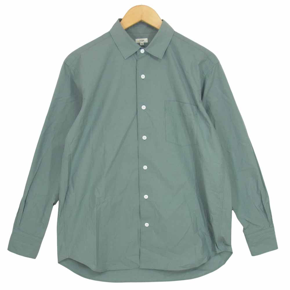 Scye サイ 1120-33087 レギュラーカラー オーバーシャツ ブルー系 36【中古】