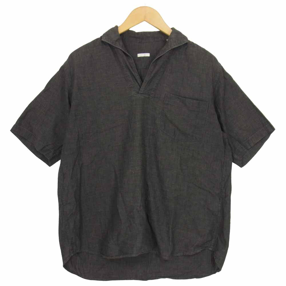 COMOLI コモリ K01-02013 ベタシャン スキッパー 半袖 シャツ 2【中古】