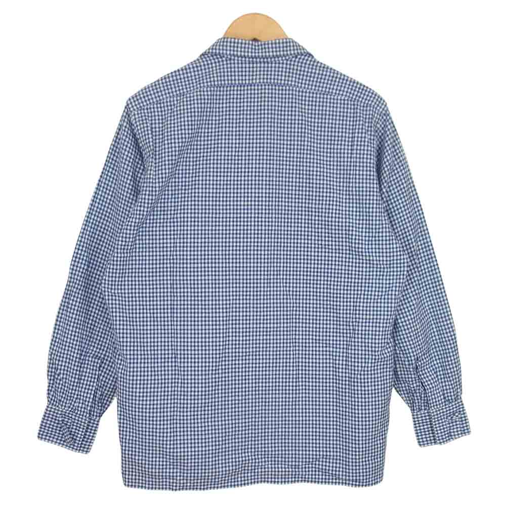ANATOMICA アナトミカ 530-482-03 ギンガムチェック 長袖 シャツ ブルー系 L【中古】