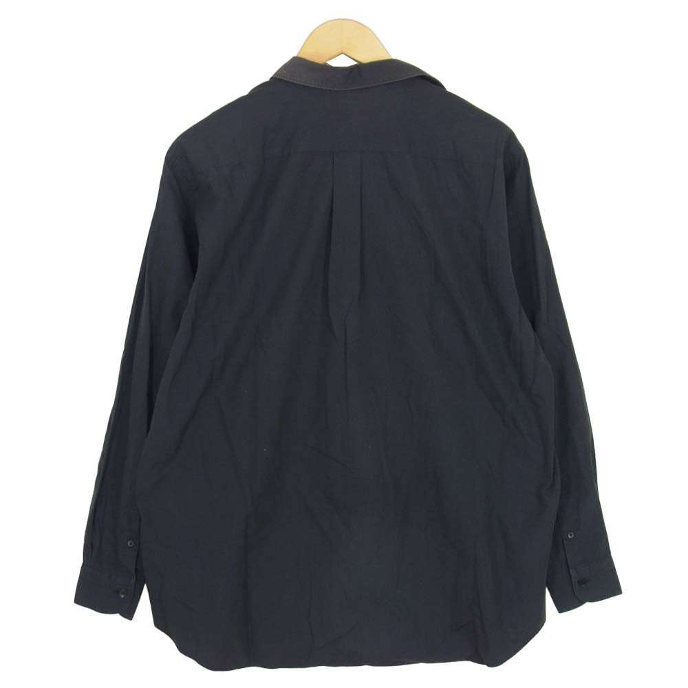 COMOLI コモリ 18SS M01-02001 broad collar shirt ブロード カラー コモリシャツ ダークネイビー系 2【中古】
