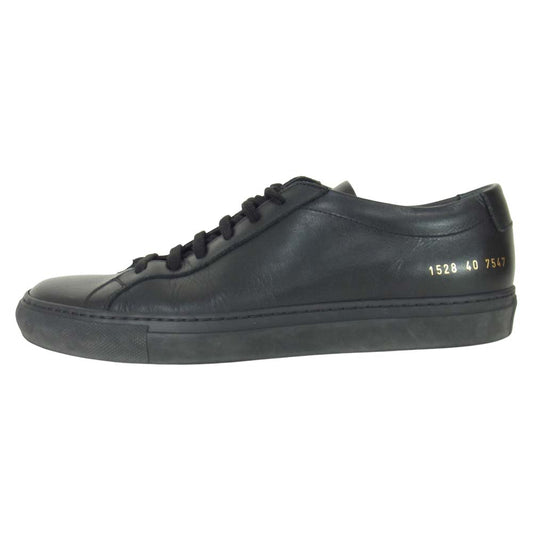 COMMON PROJECTS コモンプロジェクツ ORIGINAL ACHILLES LOW アキレス ローカット スニーカー ブラック系 40【中古】