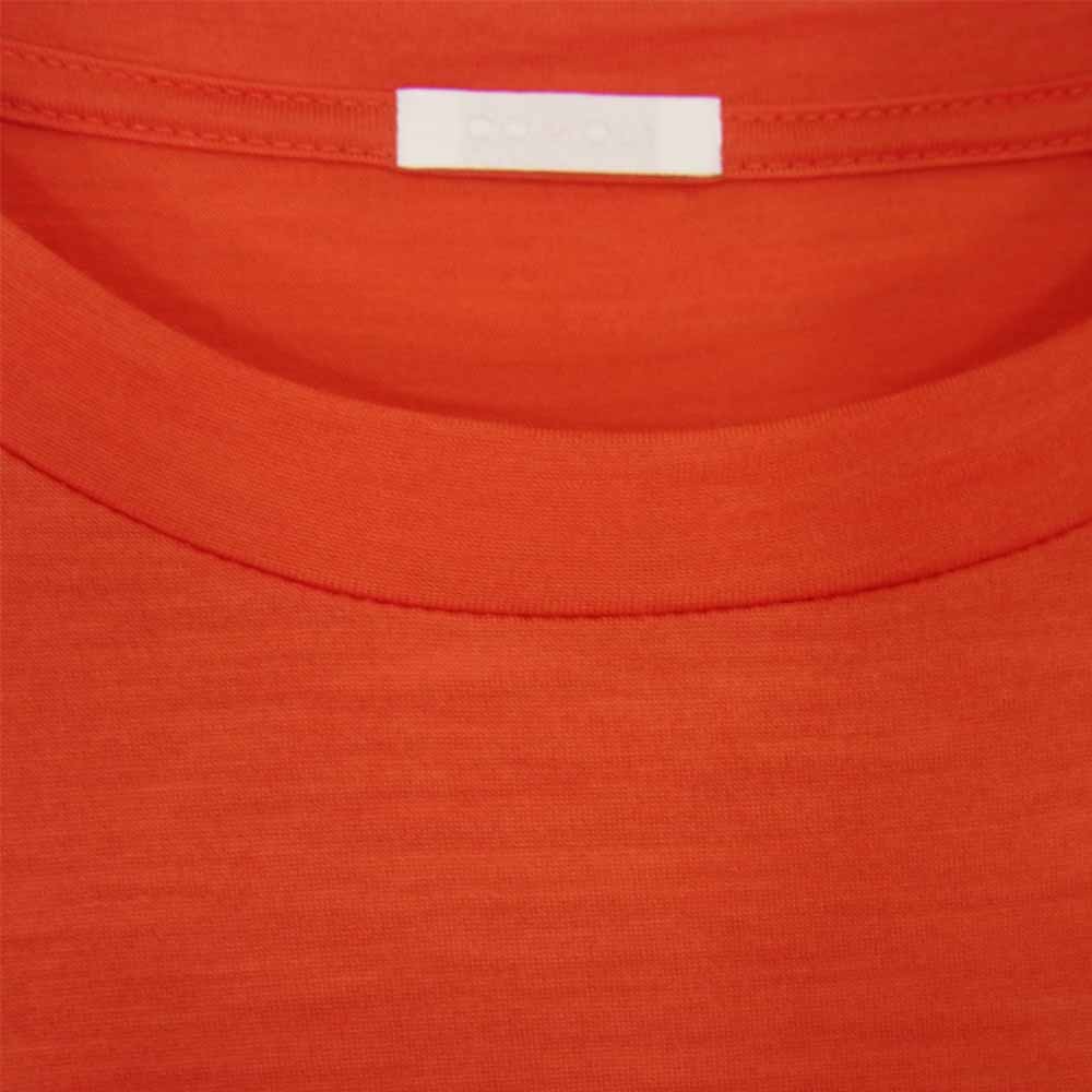 COMOLI コモリ 20SS R01-05014 ウール 天竺 半袖 クルーネック Tシャツ レッド系 3【中古】