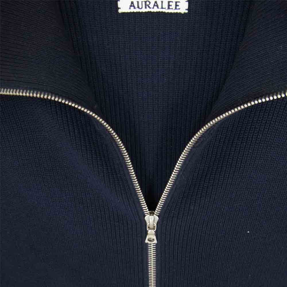 AURALEE オーラリー A6SC02TR ジップアップニット ドライバーズニット