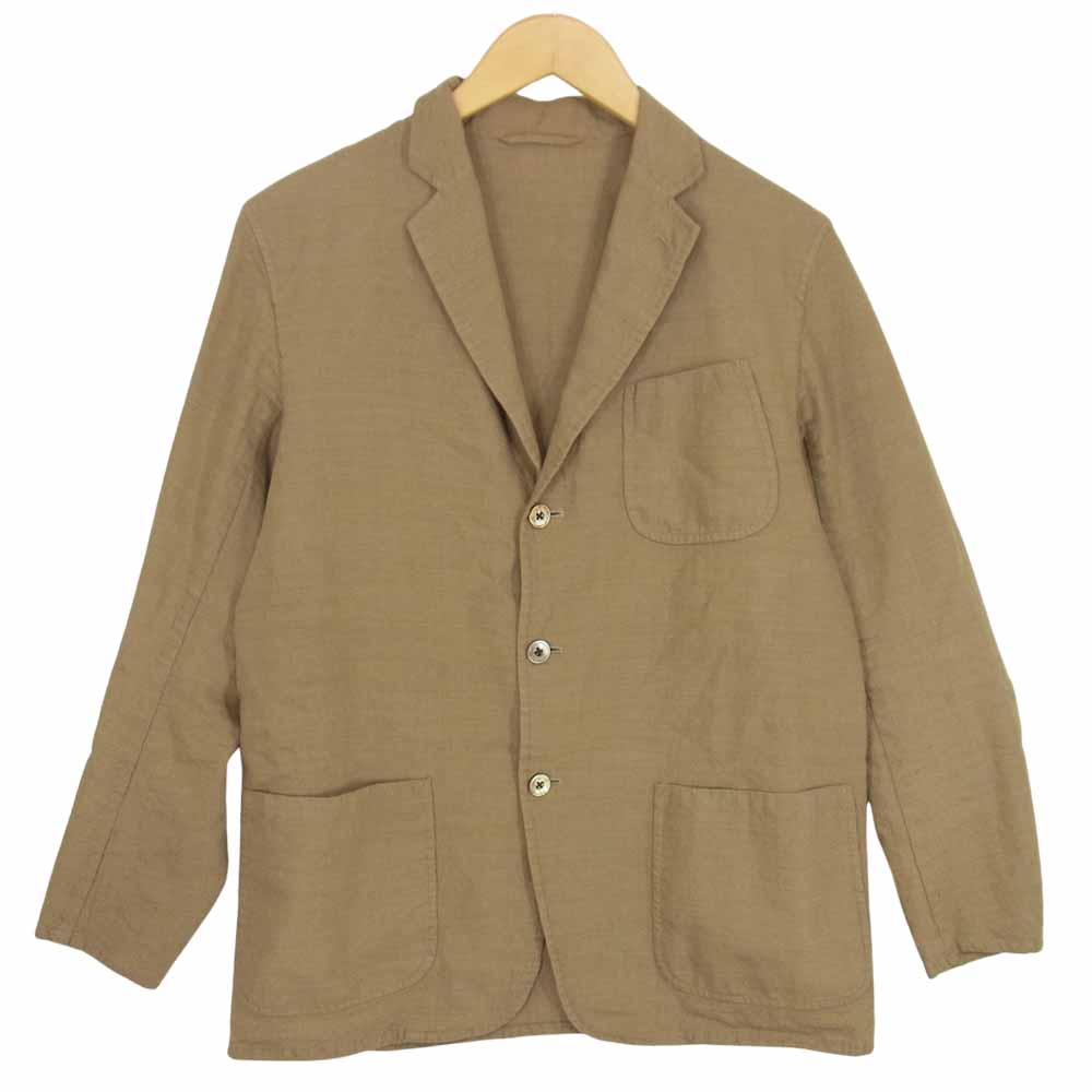 COMOLI コモリ I01-01001 リネンウール 3B テーラード ジャケット ブラウン系 2【中古】