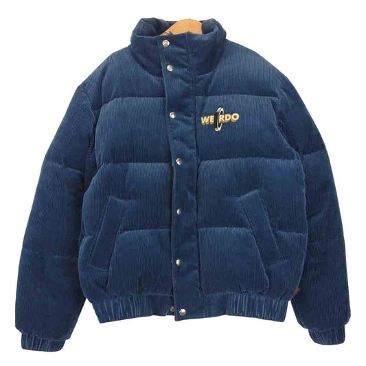 WEIRDO ウィアード NON SKID CORDUROY DOMN JACKET コーデュロイ ダウン ネイビー系 M【中古】