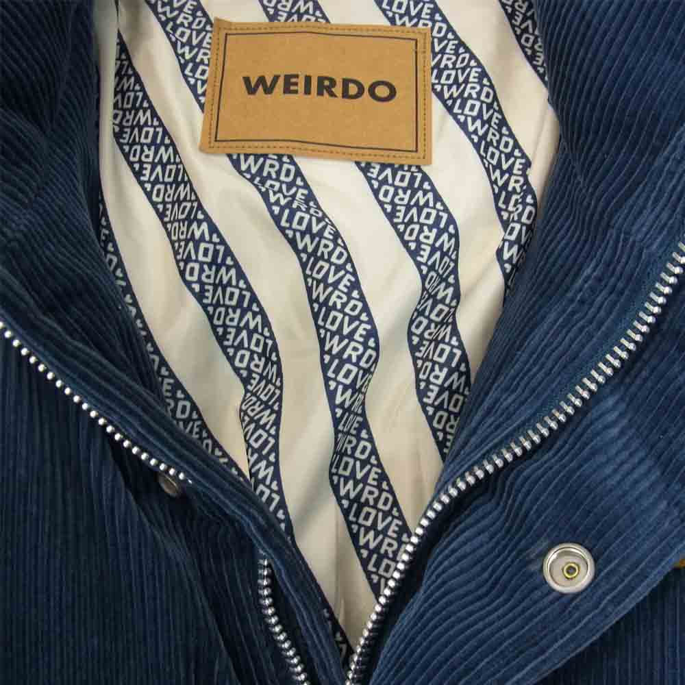 WEIRDO ウィアード NON SKID CORDUROY DOMN JACKET コーデュロイ ダウン ネイビー系 M【中古】