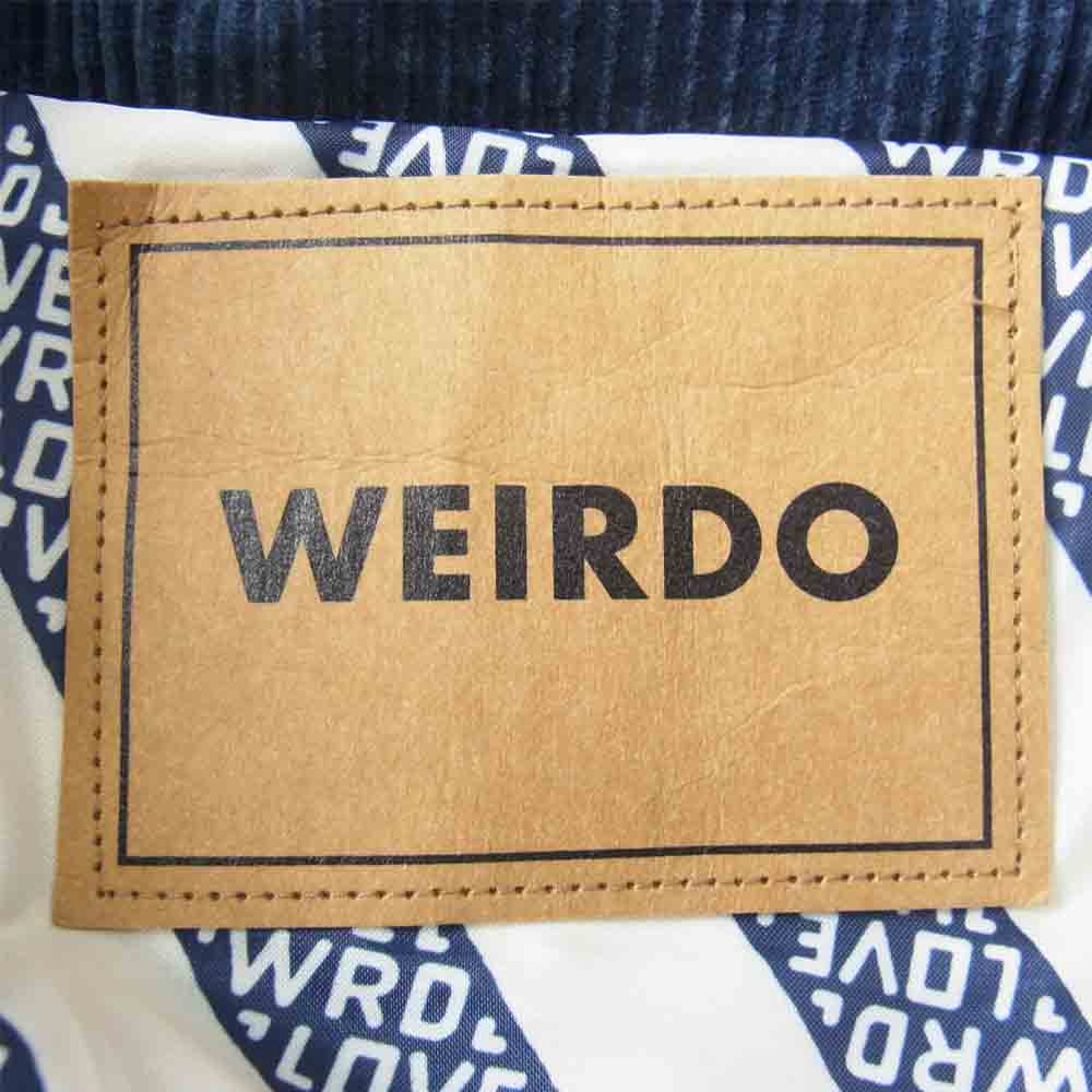WEIRDO ウィアード NON SKID CORDUROY DOMN JACKET コーデュロイ ダウン ネイビー系 M【中古】