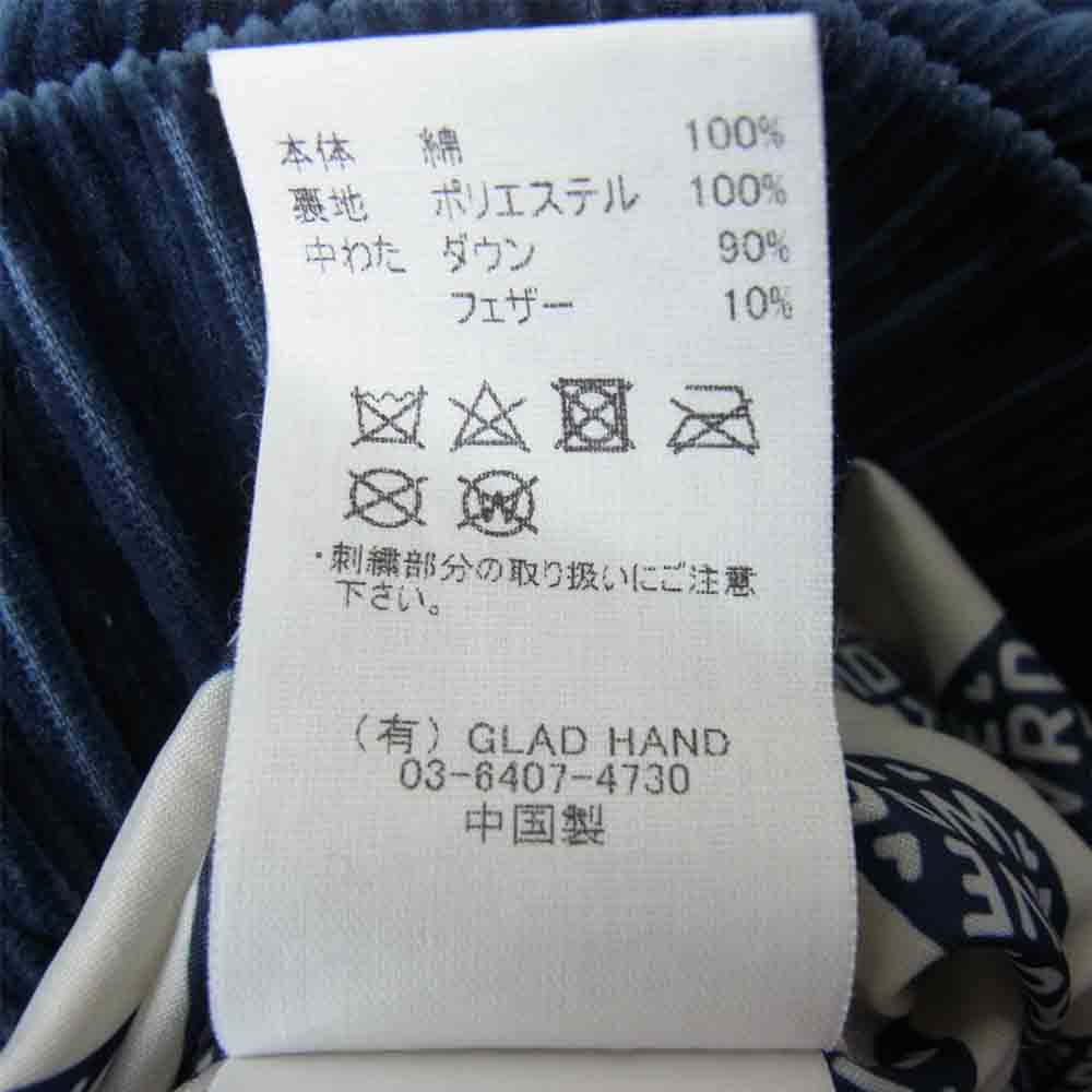 WEIRDO ウィアード NON SKID CORDUROY DOMN JACKET コーデュロイ ダウン ネイビー系 M【中古】