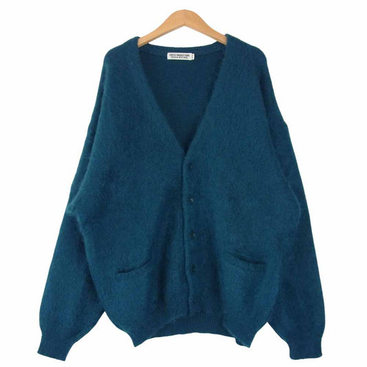 COOTIE クーティー 20AW Mohair Cardigan Turquoise モヘア カーディガン グリーン系 M【中古】