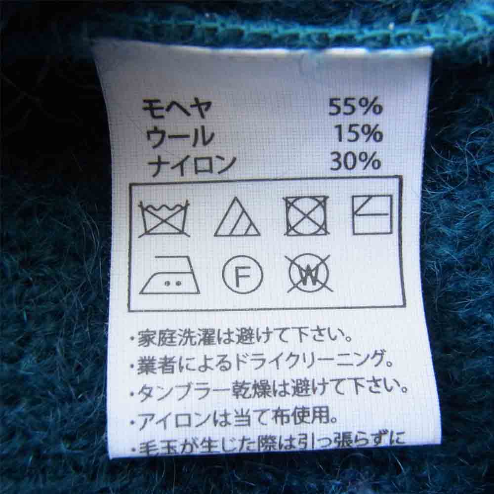 COOTIE クーティー 20AW Mohair Cardigan Turquoise モヘア カーディガン グリーン系 M【中古】