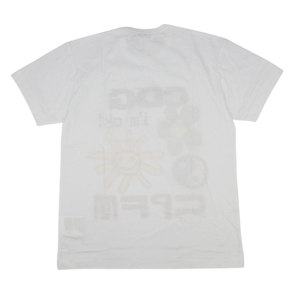 COMME des GARCONS コムデギャルソン 21SS SG-T001 CDG CACTUS PLANT FLEA MARKET T-SHIRT Tシャツ ホワイト系 XL【新古品】【未使用】【中古】