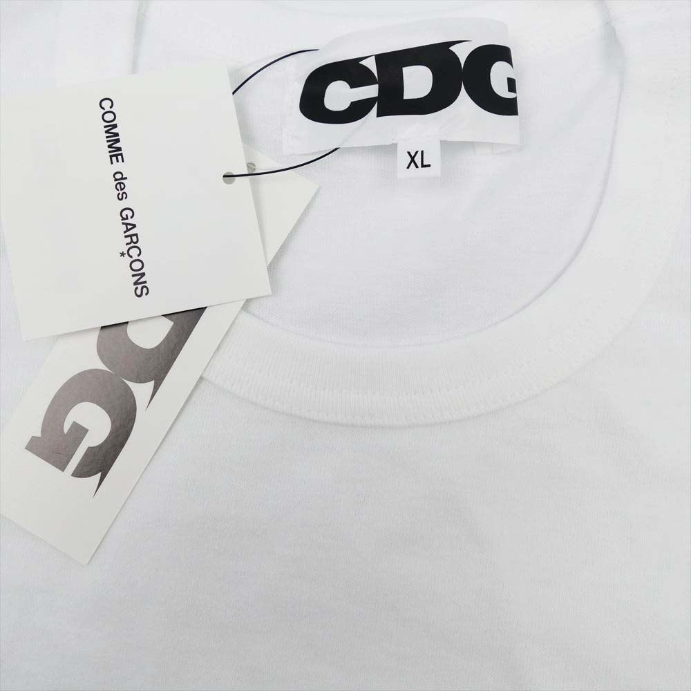 COMME des GARCONS コムデギャルソン 21SS SG-T001 CDG CACTUS PLANT FLEA MARKET T-SHIRT Tシャツ ホワイト系 XL【新古品】【未使用】【中古】