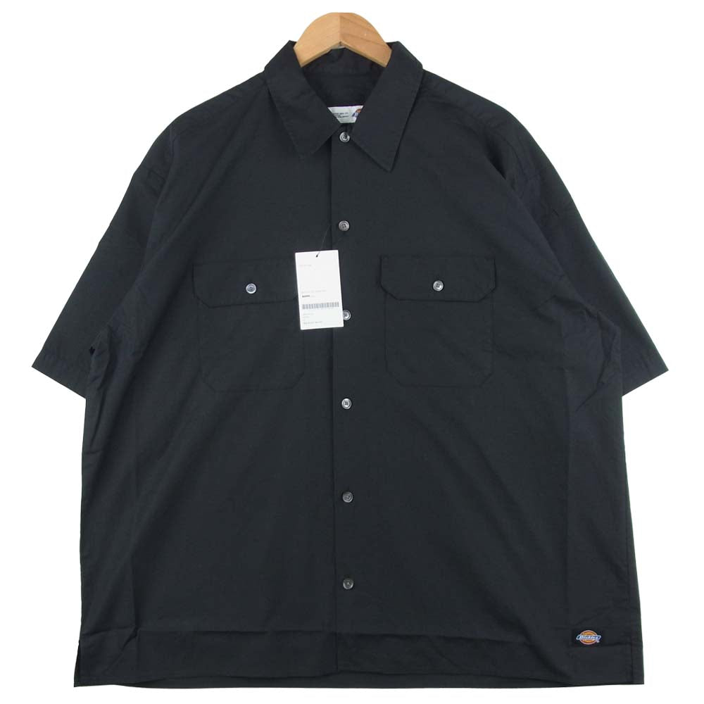 SOPHNET. ソフネット SOPH-210102 ディッキーズ DICKIES BAGGY CHAMBRAY WORK SHIRT バギー シャンブレー ワーク 半袖 シャツ ブラック系 M【新古品】【未使用】【中古】