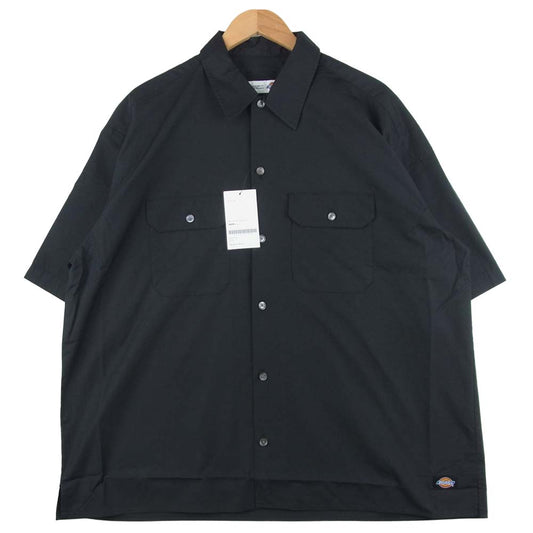 SOPHNET. ソフネット SOPH-210102 ディッキーズ DICKIES BAGGY CHAMBRAY WORK SHIRT バギー シャンブレー ワーク 半袖 シャツ ブラック系 M【新古品】【未使用】【中古】