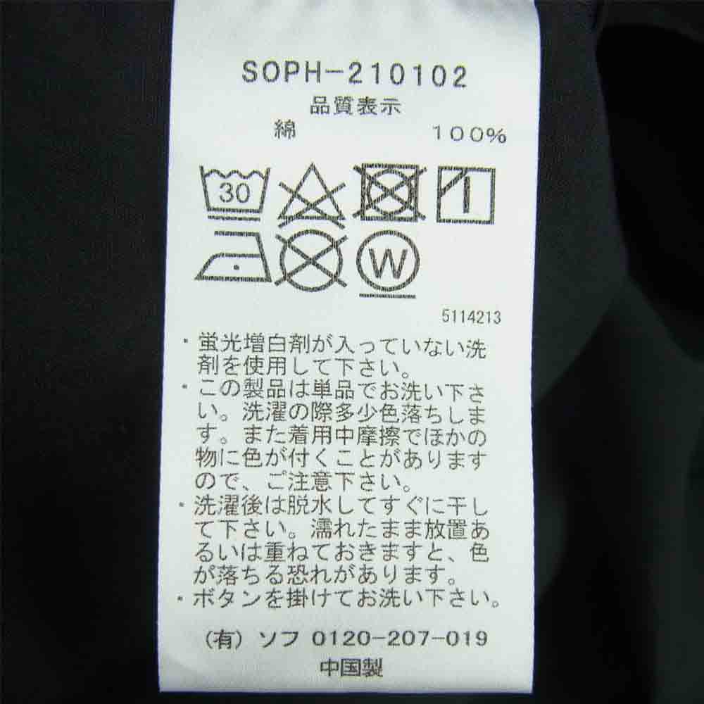 SOPHNET. ソフネット SOPH-210102 ディッキーズ DICKIES BAGGY CHAMBRAY WORK SHIRT バギー シャンブレー ワーク 半袖 シャツ ブラック系 M【新古品】【未使用】【中古】