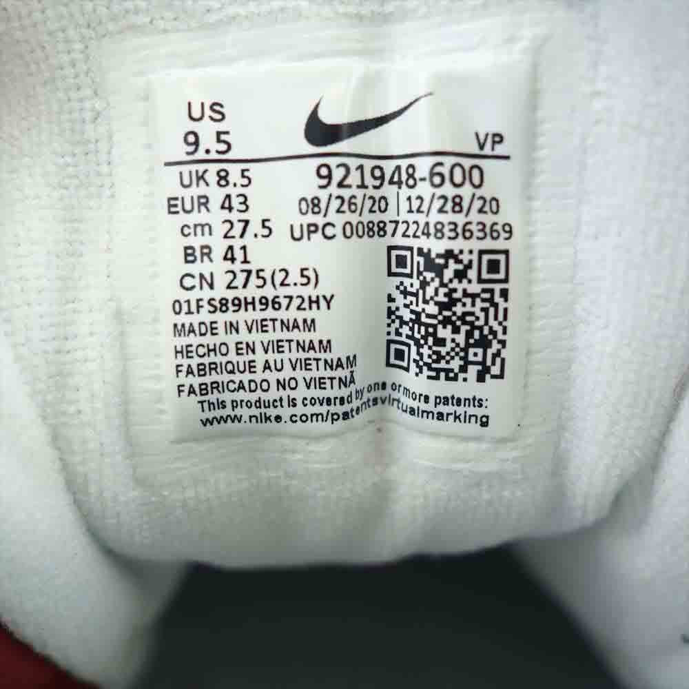 NIKE ナイキ 921948-600 国内正規品 AIR MORE UPTEMPO 96 エア モア アップテンポ スニーカー レッド系 27.5cm【新古品】【未使用】【中古】