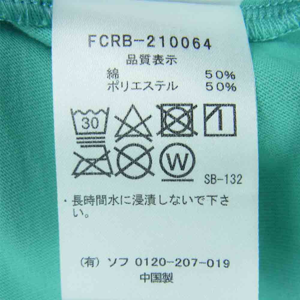 F.C.R.B. エフシーアールビー 21SS FCRB-210064 AUTHENTIC TEAM LOGO TEE チーム ロゴ 半袖 Tシャツ ライトブルー系 M【新古品】【未使用】【中古】